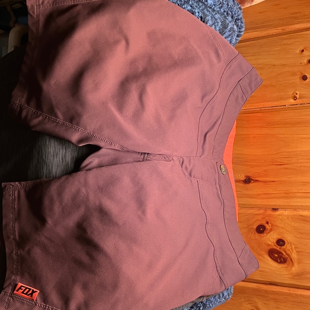 Fox Maroon Shorts with Orange Highlights